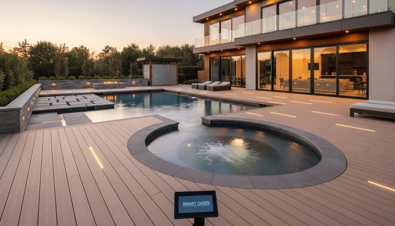 Custom deck layout enhancing outdoor entertainment area