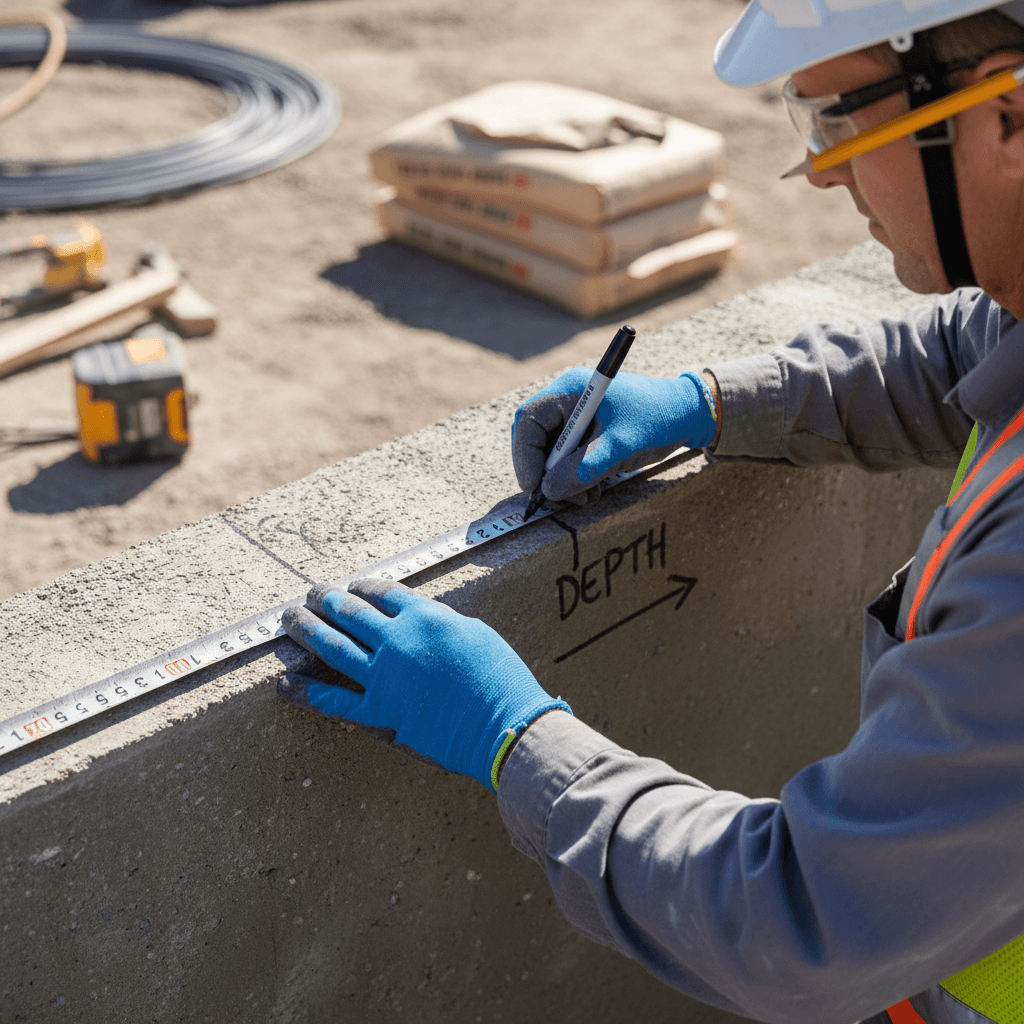 Red Necktar Pools & Decks installation in progress